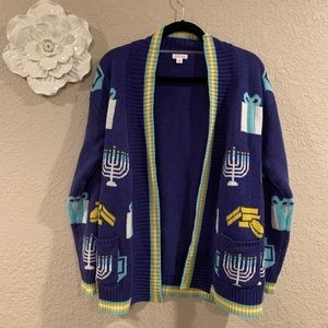 “Ugly” Hanukkah sweater/cardigan